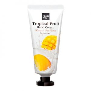 Крем для рук з манго та олією ши Tropical Fruit Hand Cream Mango & Shea Butter 50мл, FarmStay 