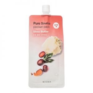 Маска нічна з олією ши Pure Source Pocket Pack Shea Butter 10 мл, Missha 