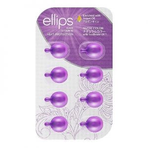 Сироватка для фарбованого волосся &laquo;Сяйво кольору&raquo; Hair Vitamin Nutri Color With Sunflower Oil, 8шт по 1мл Ellips 