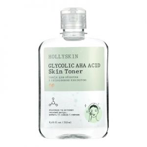 Тонік для обличчя Glycolic AHA Acid Skin Toner 250 мл, HOLLYSKIN 