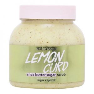 Цукровий скраб з олією ши і перлітом Lemon Curd 350 г, HOLLYSKIN 