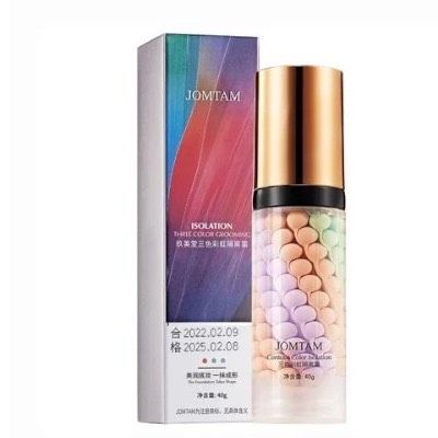 Триколірна база-основа під макіяж 3 в 1 Contour Color Isolation, 40 г  Jomtam