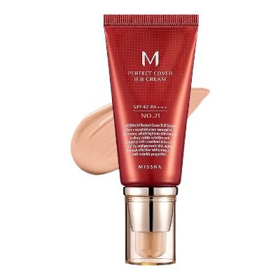 Зволожуючий та матуючий BB крем для обличчя "Perfect Cover BB Cream" SPF 42 №21, 50мл Missha