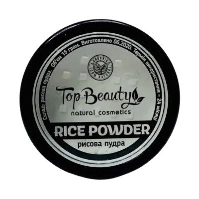 Пудра рисова для обличчя 30г, TOP Beauty