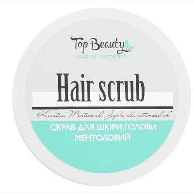 Скраб для шкіри голови ментоловий "Hair Scrub" 250 мл, Top Beauty