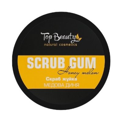Скраб-жуйка для тіла Медова Диня "Scrub Gum Honey Melon" 250 мл, Top Beauty