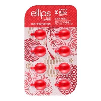 Сироватка для волосся «М'якість Сакури» Hair Vitamin Lady Shiny With Cherry Blossom 8шт по 1мл, Ellips