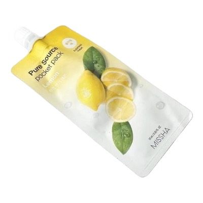 Нічна маска з екстрактом лимона Pure Source Pocket Pack Lemon 10 ml, Missha 