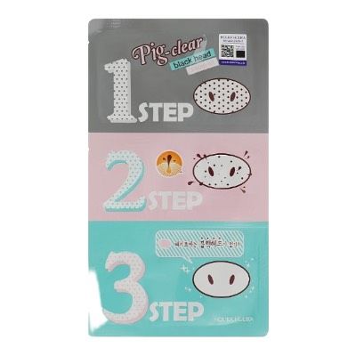 Триступеневий набір для видалення чорних цяток Holika Holika Pig Nose Clear Black Head 3 Step Kit 