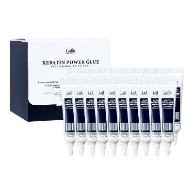Сироватка-клей для відновлення кінчиків волосся Keratin Power Glue, 20шт по 15г Lador 
