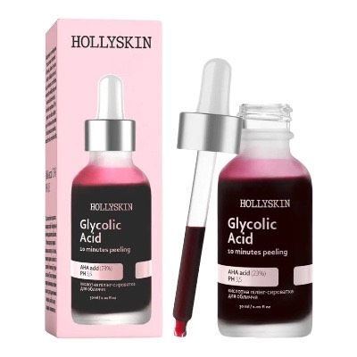 Кислотна сироватка-пілінг для обличчя Glycolic Acid 30 мл, HOLLYSKIN 