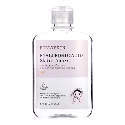 Тонік для обличчя Hyaluronic Acid Skin Toner 250 мл, HOLLYSKIN 