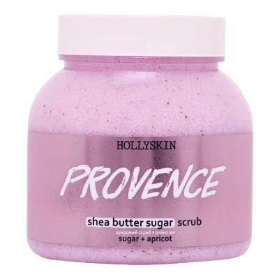 Цукровий скраб з олією ши і перлітом Provence 350 г, HOLLYSKIN 