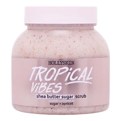 Цукровий скраб з олією ши і перлітом Tropical Vibes 350 г, HOLLYSKIN 