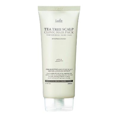 Очищувальна маска-пілінг для волосся та шкіри голови Lador Tea Tree Scalp Clinic Hair Pack, 200мл