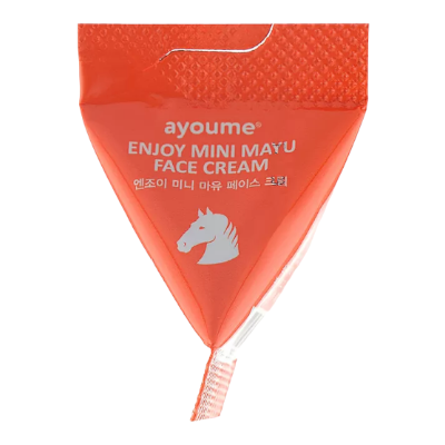 Відновлюючий крем для обличчя з кінським жиром Enjoy Mini Mayu Face Cream 3г, Ayoume